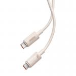 Cablu pentru incarcare si transfer date Baseus Habitat Series, 2x USB-C, 100W, Fast Charging, 1m, Roz 5 - lerato.ro