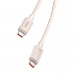 Cablu pentru incarcare si transfer date Baseus Habitat Series, 2x USB-C, 100W, Fast Charging, 1m, Roz 8 - lerato.ro