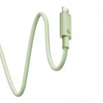 Cablu pentru incarcare si transfer date Baseus Habitat Series, 2x USB-C, 100W, Fast Charging, 2m, Verde 7 - lerato.ro