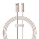 Cablu pentru incarcare si transfer date Baseus Habitat Series, USB/USB-C, 100W, Fast Charging, 1m, Roz 3 - lerato.ro