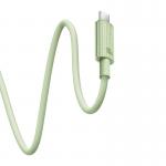 Cablu pentru incarcare si transfer date Baseus Habitat Series, USB/USB-C, 100W, Fast Charging, 1m, Verde 7 - lerato.ro