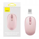 Mouse universal Baseus F01B Tri-mode 2.4G, Wireless, Bluetooth 5.0, USB, 1600 DPI, 3 Butoane, Pink 3 - lerato.ro