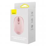 Mouse universal Baseus F01B Tri-mode 2.4G, Wireless, Bluetooth 5.0, USB, 1600 DPI, 3 Butoane, Pink 10 - lerato.ro