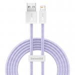 Cablu pentru incarcare si transfer de date Baseus Dynamic 2, USB/Lightning, 2.4A, 2m, Mov 2 - lerato.ro