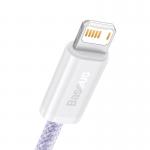 Cablu pentru incarcare si transfer de date Baseus Dynamic 2, USB/Lightning, 2.4A, 2m, Mov 3 - lerato.ro
