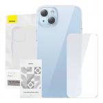 Kit protectie Baseus Crystal Series 2in1, Carcasa si Folie Ecran, compatibil cu iPhone 14 Plus, Transparent 10 - lerato.ro
