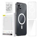 Kit protectie Baseus Magnetic Crystal Series 3in1, Carcasa, Folie Ecran si Kit pentru curatare, compatibil cu iPhone 13, Transparent 4 - lerato.ro