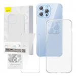 Kit protectie Baseus Corning 2in1, Carcasa si Folie Ecran, compatibil cu iPhone 13 Pro, Transparent 3 - lerato.ro