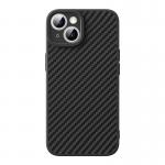Kit protectie Baseus Synthetic Fiber Series 2in1, Carcasa, Folie Ecran si Kit pentru curatare, compatibil cu iPhone 15 Plus, Negru 2 - lerato.ro