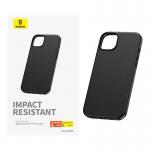 Carcasa Baseus Fauxther compatibila cu iPhone 15 Pro Max, Negru 4 - lerato.ro