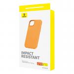 Carcasa Baseus Fauxther compatibila cu iPhone 15 Pro, Portocaliu 5 - lerato.ro
