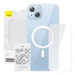 Kit protectie Magnetic Crystal Series 2in1, Carcasa si Folie Ecran, compatibil cu iPhone 14 Plus, Transparent 10 - lerato.ro