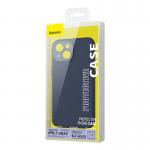 Kit protectie Baseus, Carcasa Liquid Silica si Folie Ecran, compatibil cu iPhone 14 Plus, Albastru 9 - lerato.ro