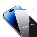 Folie sticla securizata Baseus Corning Dust Filter compatibila cu iPhone 14 Pro Max, Transparent 6 - lerato.ro