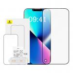 Folie sticla securizata Baseus Crystalline Anti-Glare compatibila cu iPhone 12 Pro Max, Kit aplicare inclus, Transparent 3 - lerato.ro