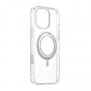 Carcasa Baseus SkyRing 360° cu suport si MagSafe compatibila cu iPhone 16 Pro, Transparent