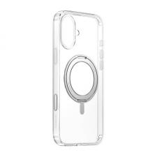Huse si carcase iPhone 16, Carcasa Baseus SkyRing 360° cu suport si MagSafe compatibila cu iPhone 16, Transparent, lerato.ro