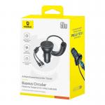 Incarcator auto Baseus, 60W, 1 x Cablu Lightning, 1 x Cablu USB-C, Negru 8 - lerato.ro
