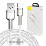 Cablu pentru incarcare si transfer de date Baseus, USB la USB-C, 66W, 2 m, 480 Mbps, Alb 3 - lerato.ro