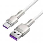 Cablu pentru incarcare si transfer de date Baseus, USB la USB-C, 66W, 2 m, 480 Mbps, Alb 4 - lerato.ro