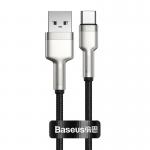 Cablu pentru incarcare si transfer de date Baseus, USB la USB-C, 66W, 0.25 m, 480 Mbps, Negru 4 - lerato.ro