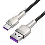 Cablu pentru incarcare si transfer de date Baseus, USB la USB-C, 66W, 0.25 m, 480 Mbps, Negru 2 - lerato.ro