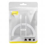 Cablu pentru incarcare si transfer de date Baseus, USB la USB-C, 100W, 6A, 1.5 m, 480 Mbps, Alb 9 - lerato.ro