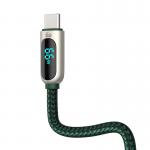 Cablu pentru incarcare si transfer de date Baseus, USB la USB-C, 66W, 1 m, Verde 4 - lerato.ro
