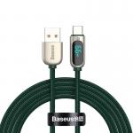 Cablu pentru incarcare si transfer de date Baseus, USB la USB-C, 66W, 1 m, Verde 8 - lerato.ro
