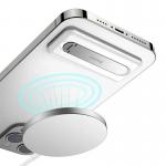 Suport pliabil telefon Baseus, Montare cu adeziv, Alb 6 - lerato.ro