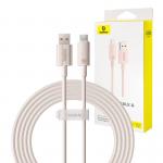 Cablu pentru incarcare si transfer de date Baseus Habitat, USB la USB-C, 100W, 480 Mbps, 2 m, Roz 3 - lerato.ro