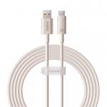 Cablu pentru incarcare si transfer de date Baseus Habitat, USB la USB-C, 100W, 480 Mbps, 2 m, Roz 2 - lerato.ro