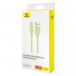 Cablu pentru incarcare si transfer de date Baseus Habitat, USB la USB-C, 100W, 480 Mbps, 2 m, Verde 9 - lerato.ro