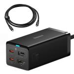 Incarcator retea Baseus GaN5 Pro HUB, 2xUSB-C, 1xUSB-A, 1xHDMI 4K 30Hz, 67W, 40Gbs, Cablu 1m, Negru 3 - lerato.ro