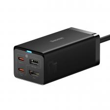 Incarcator retea Baseus GaN5 Pro HUB, 2xUSB-C, 1xUSB-A, 1xHDMI 4K 30Hz, 67W, 40Gbs, Cablu 1m, Negru