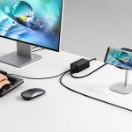 Incarcator retea Baseus GaN5 Pro HUB, 2xUSB-C, 1xUSB-A, 1xHDMI 4K 30Hz, 67W, 40Gbs, Cablu 1m, Negru 11 - lerato.ro