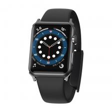 Gadgeturi, Curea din silicon Baseus compatibila cu Apple Watch 3/4/5/6/SE, 38 / 40 mm, Negru, lerato.ro
