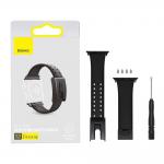 Curea din silicon Baseus compatibila cu Apple Watch 3/4/5/6/SE, 38 / 40 mm, Negru 20 - lerato.ro