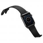 Curea din silicon Baseus compatibila cu Apple Watch 3/4/5/6/SE, 38 / 40 mm, Negru 4 - lerato.ro