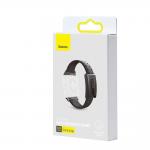Curea din silicon Baseus compatibila cu Apple Watch 3/4/5/6/SE, 38 / 40 mm, Negru 6 - lerato.ro