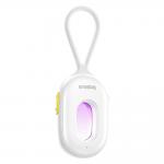 Detector camere ascunse Baseus Heyo Series II, 60 mAh, FUnctii alarma si lanterna, Cablu USB-A la USB-C, Alb 6 - lerato.ro