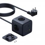 Priza alimentare Baseus EnerFill FA11, 65W, 1x AC, 2x USB-C, 1x USB-A, Cablu 1.5m, Negru 3 - lerato.ro
