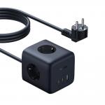 Priza alimentare Baseus EnerFill FA11, 65W, 1x AC, 2x USB-C, 1x USB-A, Cablu 1.5m, Negru 2 - lerato.ro