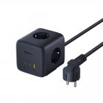 Priza alimentare Baseus EnerFill FA11, 65W, 1x AC, 2x USB-C, 1x USB-A, Cablu 1.5m, Negru 4 - lerato.ro