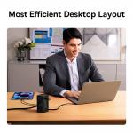 Statie incarcare Baseus PowerCombo, 65W, 2x AC, 2x USB-C, 1x USB-A, Cablu 1.5m, Negru 9 - lerato.ro