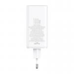Incarcator retea Baseus GaN6 Pro, 2xUSB-C, 2xUSB-A, 100W, Alb 6 - lerato.ro