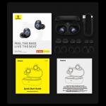 Casti bluetooth wireless TWS Baseus Bowie MA20 Pro, ANC, Bluetooth 5.3, Autonomie 8h, USB-C, IPX6, Negru 20 - lerato.ro