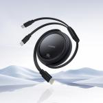 Cablu pentru incarcare si transfer de date Baseus Bright Mirror Series, USB-C la 2x USB-C, 100W, 480Mbps, 1m, Negru 8 - lerato.ro