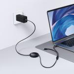 Cablu pentru incarcare si transfer de date Baseus Bright Mirror Series, USB-C la 2x USB-C, 100W, 480Mbps, 1m, Negru 9 - lerato.ro