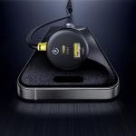 Incarcator auto Baseus Circular, 1xUSB-C, 1xUSB-A, 1xCablu USB-C, 1x Cablu Lightning, 60W, 3A, Negru 12 - lerato.ro